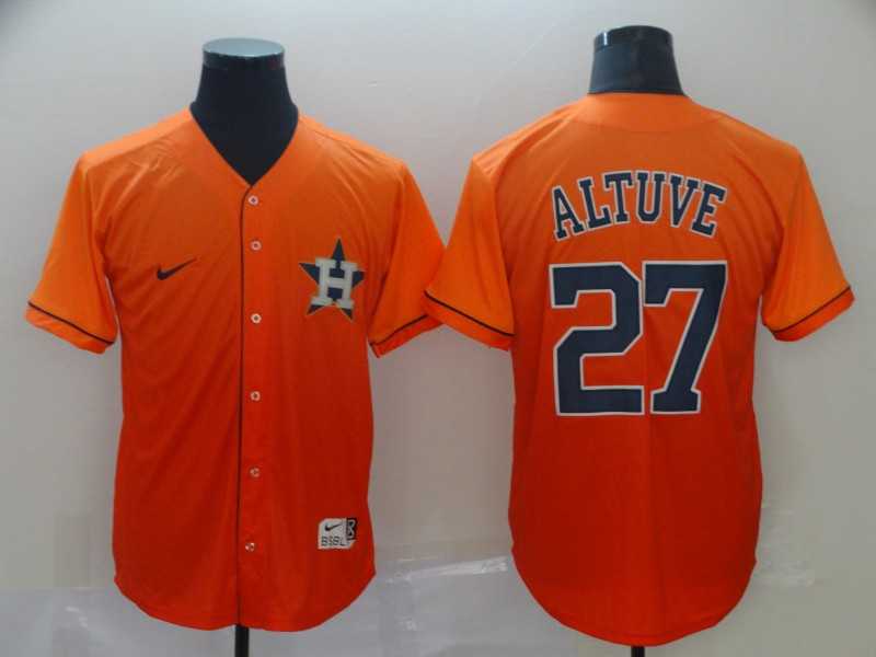 Astros 27 Jose Altuve Orange Drift Fashion Jerseys,We sell and wholesale Astros 27 Jose Altuve Orange Drift Fashion Jerseys on line form chian!